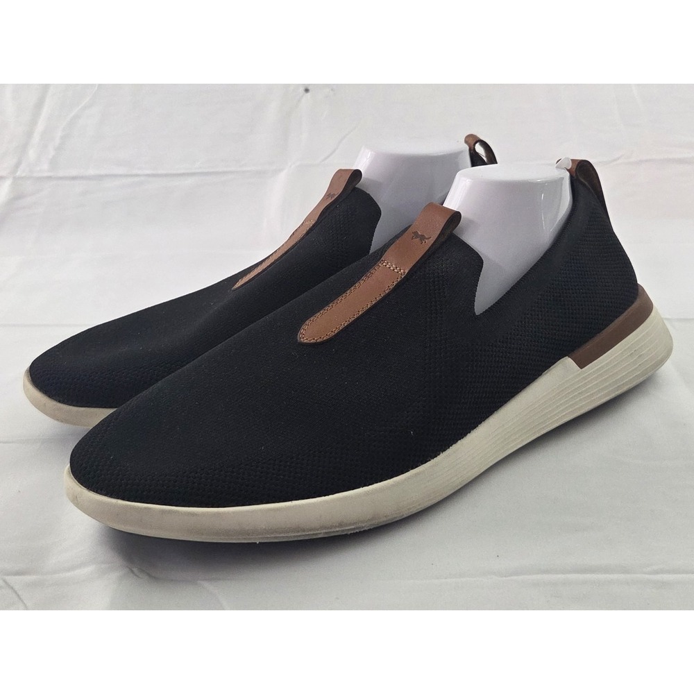 Wolf & Shepherd SwiftKnit Shoes Mens 14 Black Knit Slip On Sneakers Quiet Luxury